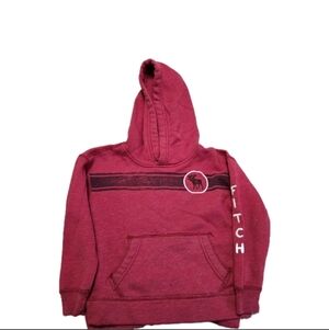 Abercrombie Kids Red Pullover Hoodie - Size 5/6 - Excellent Condition